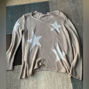 Cute star Wooden Ships knit sweater